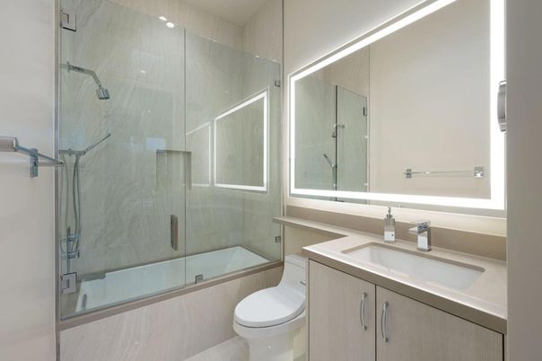 Bathroom, Glass Shower, Interior