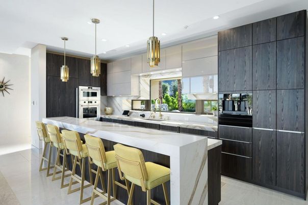 Interior, Kitchen, Pendant Lights, Recessed Lighting, Stainless Steel Appliances