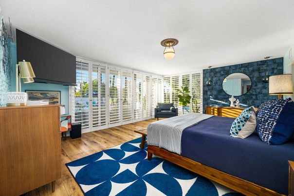 Bedroom, Interior, Wood Texture Flooring
