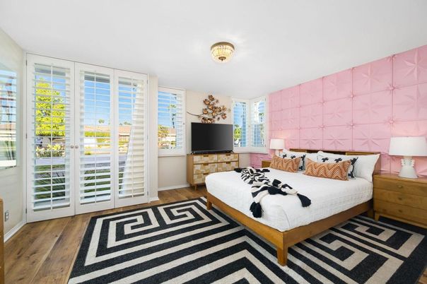 Bedroom, Interior, Wood Texture Flooring