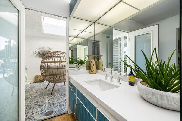Bathroom, Interior, Wood Texture Flooring