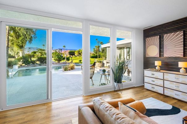 Interior, Living room, Sun Room, Water, Wood Texture Flooring