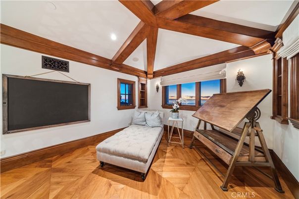 Interior, Recessed Lighting, Water, Wooden Beams, Wood Texture Flooring