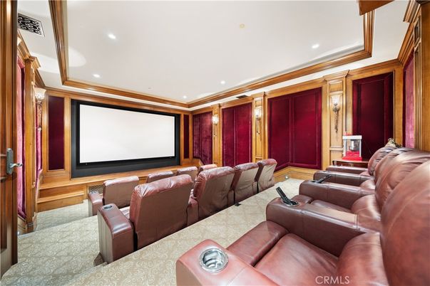 Home Theatre Room, Interior, Projection Screen, Recessed Lighting, Theatre Room