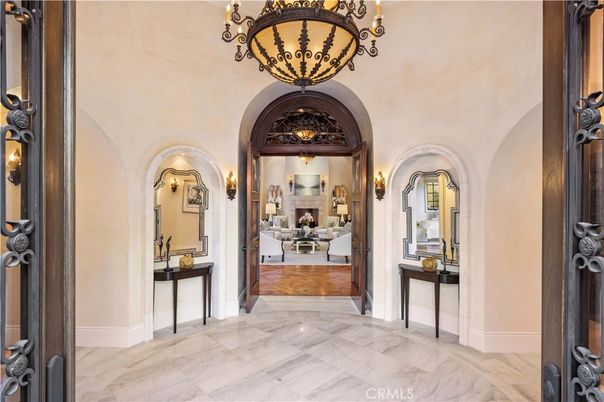Chandelier, Fireplace, Interior, Marble, Wood Texture Flooring