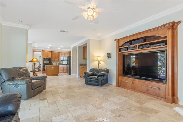 Home Theatre Room, Interior, Kitchen, Living room, Recessed Lighting, Stainless Steel Appliances
