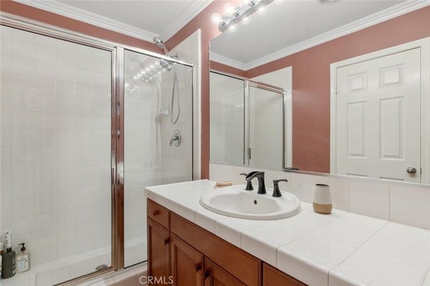 Bathroom, Glass Shower, Interior, Tile Countertops