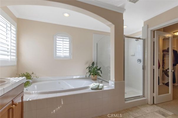 Bathroom, Glass Shower, Interior, Recessed Lighting, Tile Countertops