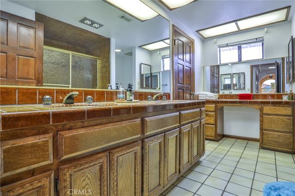 Bathroom, Dual Sink Vanities, Interior, Tile Countertops