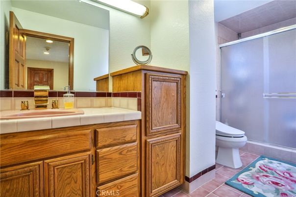 Bathroom, Glass Shower, Interior, Tile Countertops