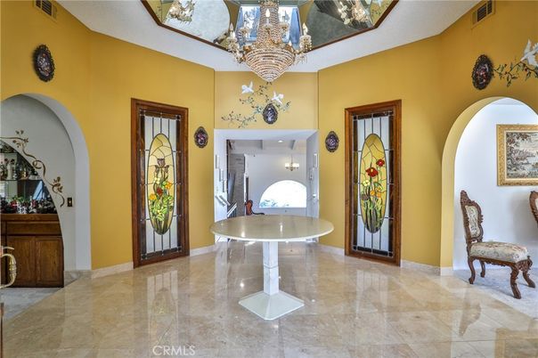 Chandelier, Interior, Recessed Lighting