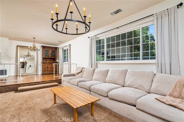 Chandelier, Interior, Living room, Wood Texture Flooring