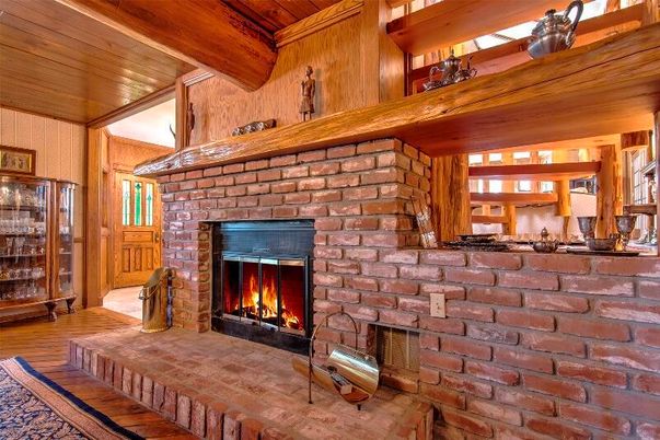 Fireplace, Interior, Stone Walls, Wooden Beams, Wooden Ceilings, Wood Texture Flooring, Wooden Walls