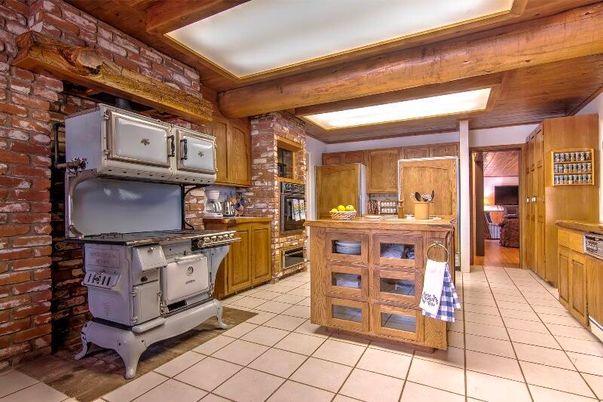 Interior, Kitchen, Stone Walls, Wooden Beams, Wooden Walls