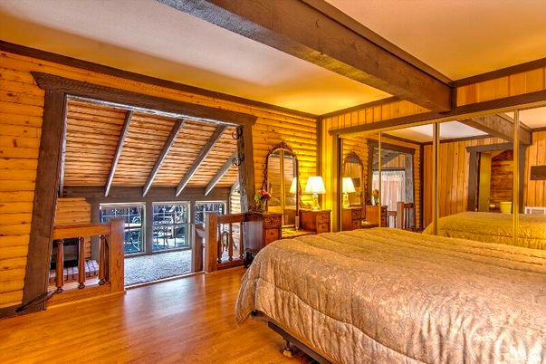 Bedroom, Interior, Wooden Beams, Wood Texture Flooring, Wooden Walls
