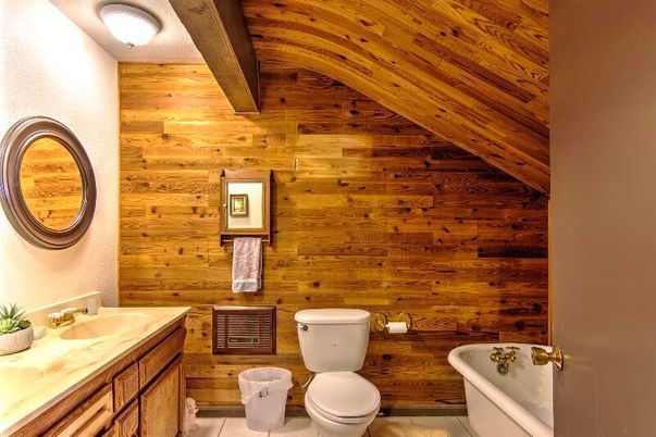 Bathroom, Interior, Wooden Ceilings, Wooden Walls