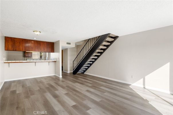 Empty room, Interior, Kitchen, Wood Texture Flooring