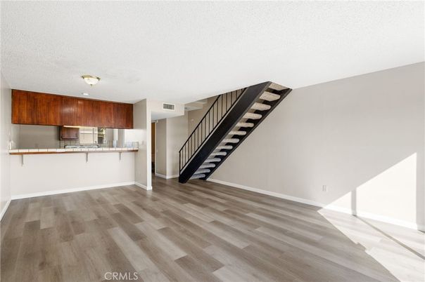 Empty room, Interior, Kitchen, Wood Texture Flooring