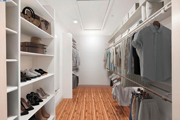 Interior, Recessed Lighting, Walk-in Closets, Wood Texture Flooring