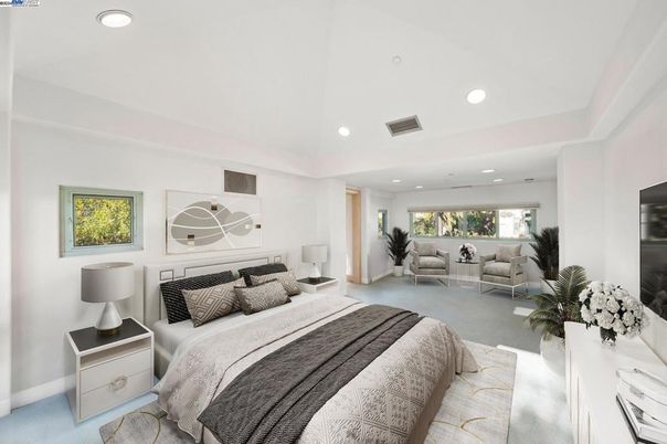Bedroom, Interior, Recessed Lighting