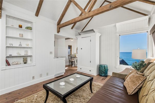 Interior, Living room, Water, Wooden Beams, Wood Texture Flooring