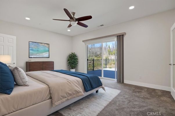 Bedroom, Interior, Recessed Lighting
