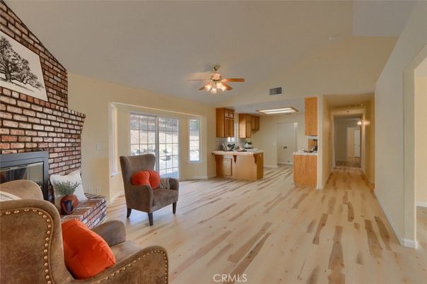 Interior, Kitchen, Wood Texture Flooring