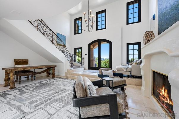 Chandelier, Fireplace, Interior, Living room, Pendant Lights