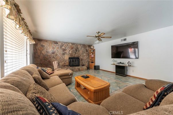Fireplace, Interior, Living room, Stone Walls
