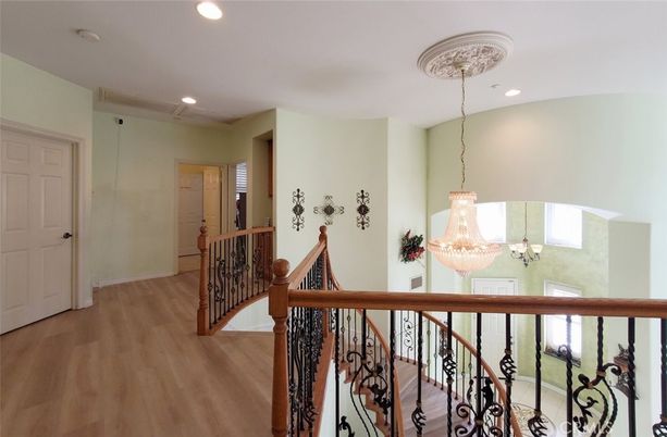 Chandelier, Interior, Recessed Lighting, Wood Texture Flooring