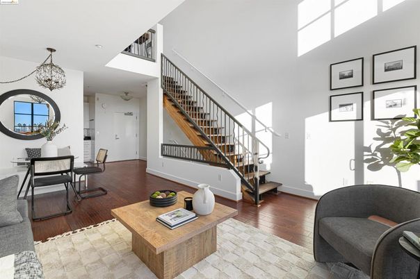 Dining room, Interior, Living room, Pendant Lights, Wood Texture Flooring