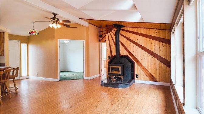 Empty room, Fireplace, Interior, Wood Texture Flooring, Wooden Walls