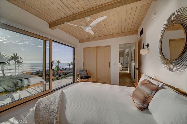 Bedroom, Interior, Water, Wooden Beams, Wooden Ceilings