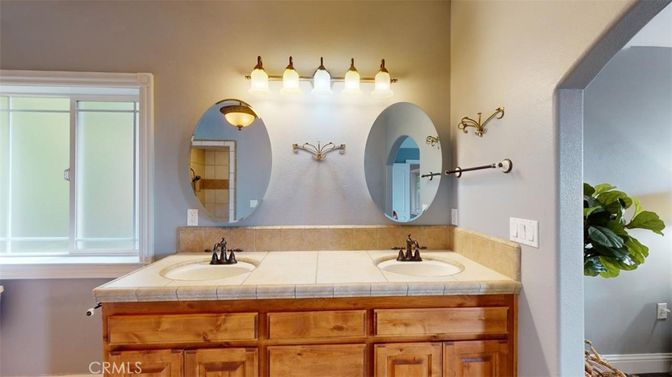 Bathroom, Dual Sink Vanities, Interior, Tile Countertops