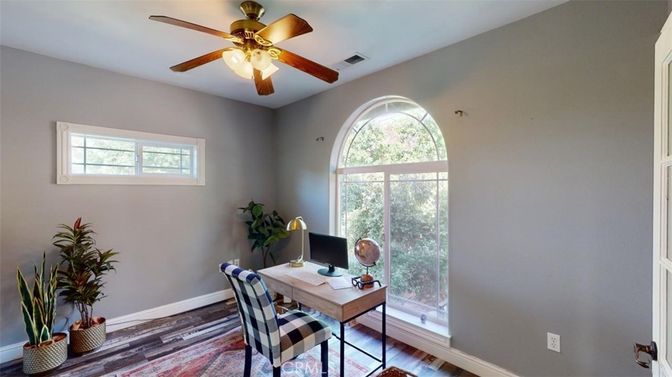 Home Office, Interior, Wood Texture Flooring
