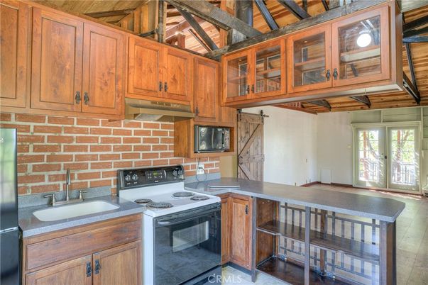Interior, Kitchen, Stone Walls, Wooden Beams, Wooden Ceilings, Wood Texture Flooring