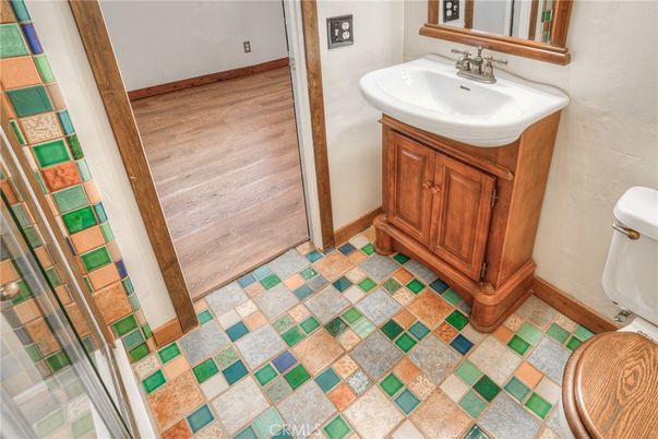 Bathroom, Interior, Wood Texture Flooring