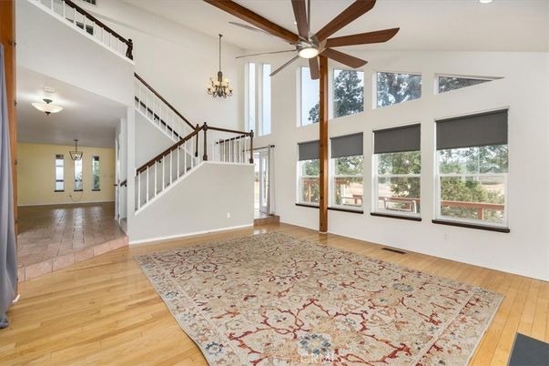 Chandelier, Interior, Wooden Beams, Wood Texture Flooring