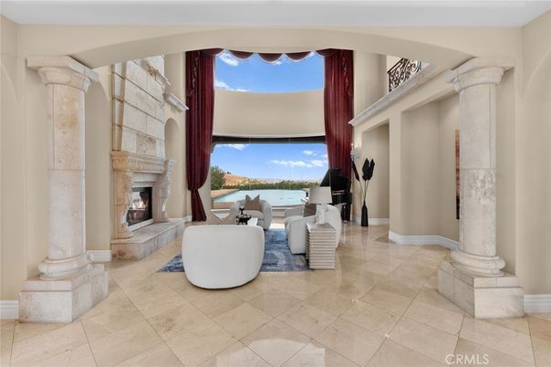 Fireplace, Interior, Living room, Water
