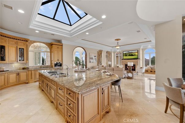 Dining room, Glass Ceilings, Interior, Kitchen, Living room, Recessed Lighting, Stainless Steel Appliances