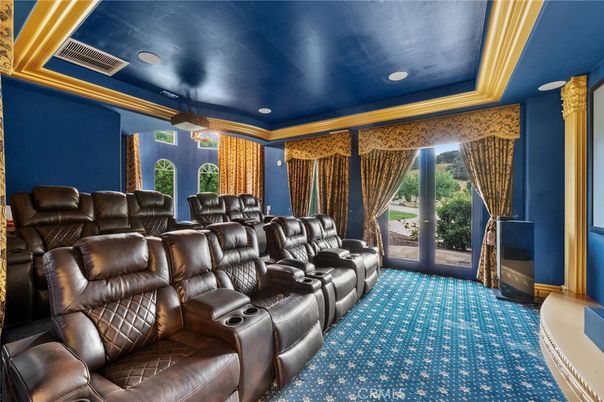 Home Theatre Room, Interior, Projection Screen, Recessed Lighting, Theatre Room