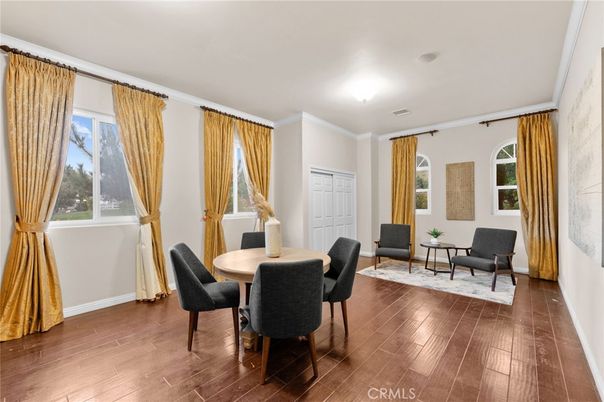 Dining room, Interior, Wood Texture Flooring