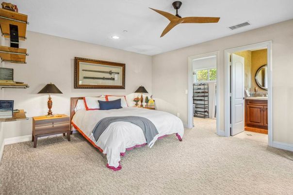 Bedroom, Interior, Recessed Lighting