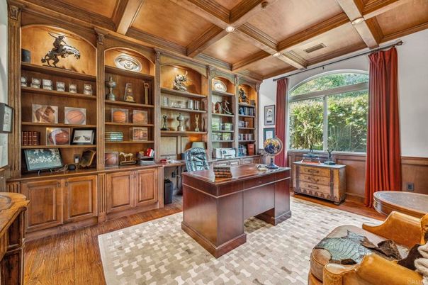 Home Office, Interior, Wooden Beams, Wooden Ceilings, Wood Texture Flooring