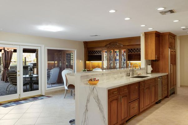 Dining room, Interior, Kitchen, Recessed Lighting