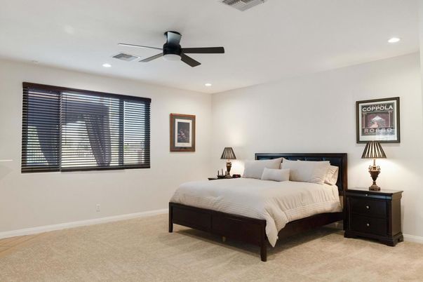 Bedroom, Interior, Recessed Lighting