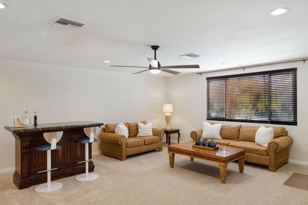 Interior, Living room, Recessed Lighting