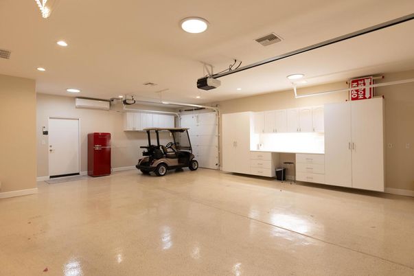 Garage, Interior, Recessed Lighting