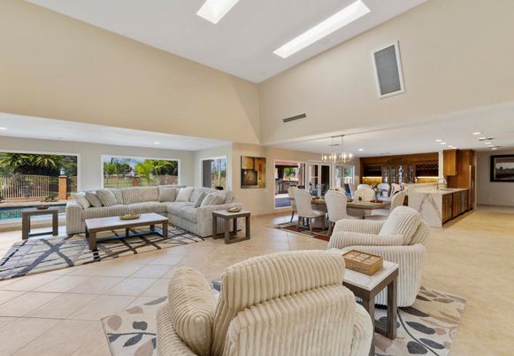 Dining room, Interior, Kitchen, Living room, Pendant Lights, Recessed Lighting