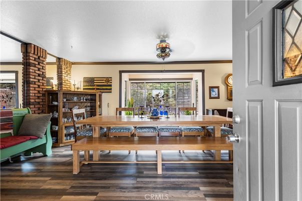 Dining room, Interior, Wood Texture Flooring